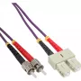 Glasfaser-Duplex-Kabel InLine 82525P SC/ST 50/125µm OM4 25m