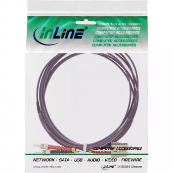 Glasfaser-Duplex-Kabel InLine 82525P SC/ST 50/125µm OM4 25m