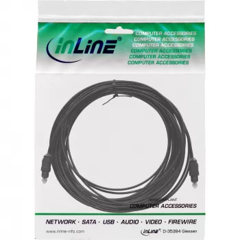 InLine Optisches Audiokabel Toslink Stecker / Stecker 10 m