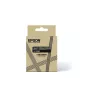 Etikettenband Epson LK-6BWJ Schwarz Weiß Thermotransfer 2,4 cm