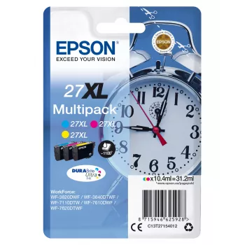 Epson Wecker Multipack 3-farbig 27XL DURABrite Ultra Tinte