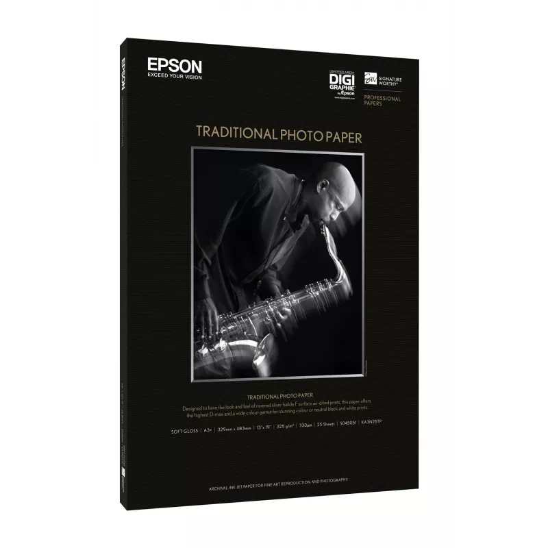 Epson Traditional Photo Paper, DIN A2, 330 g/m², 25 Blatt