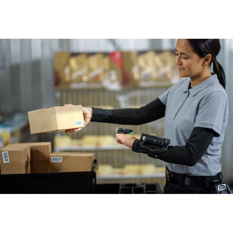 Zebra RS61B0-KBBHZWR Barcode-Scanner Wearable Barcode-Scanner 2D LED Grau