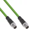 InLine Industrie-Netzwerkkabel, M12 8-polig X-kodiert Stecker/Stecker, Cat.6A PUR 5 m