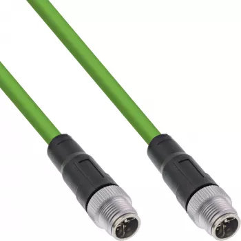 InLine Industrie-Netzwerkkabel, M12 8-polig X-kodiert Stecker/Stecker, Cat.6A PUR 5 m