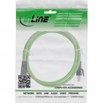 InLine Industrie-Netzwerkkabel, M12 8-polig X-kodiert auf RJ45-Stecker, Cat.6A PUR 5 m