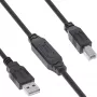 InLine USB 2.0 aktives Kabel, USB-A Stecker auf USB-B Stecker, 12,5 m