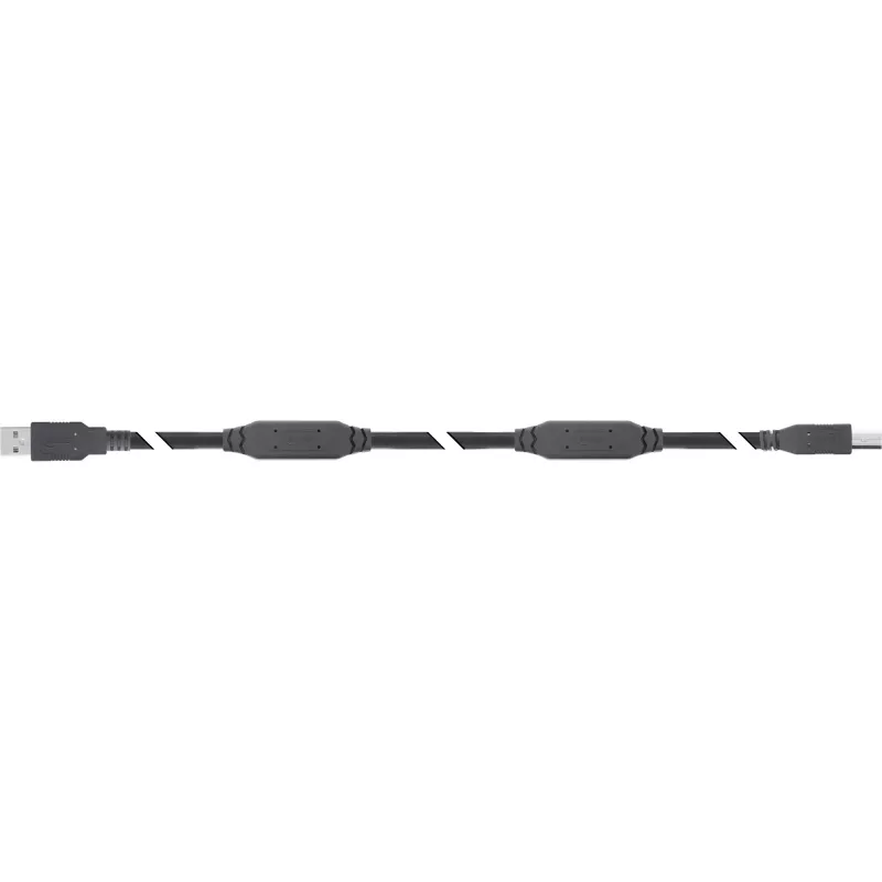 InLine 34513A USB-2.0-Aktivkabel, USB-A-Stecker auf USB-B-Stecker, 20 m, 480 Mbit/s