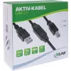 InLine USB 2.0 Aktivkabel, USB-A Stecker auf USB-B Stecker, 10m