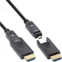 InLine HDMI AOC Kabel, Ultra High Speed HDMI, 8K4K, abnehmbarer Stecker, 40m