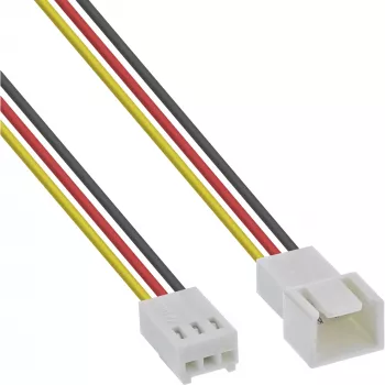 InLine Lüfterkabelverlängerung 3-Pin Molex Stecker/Buchse Länge 2 m