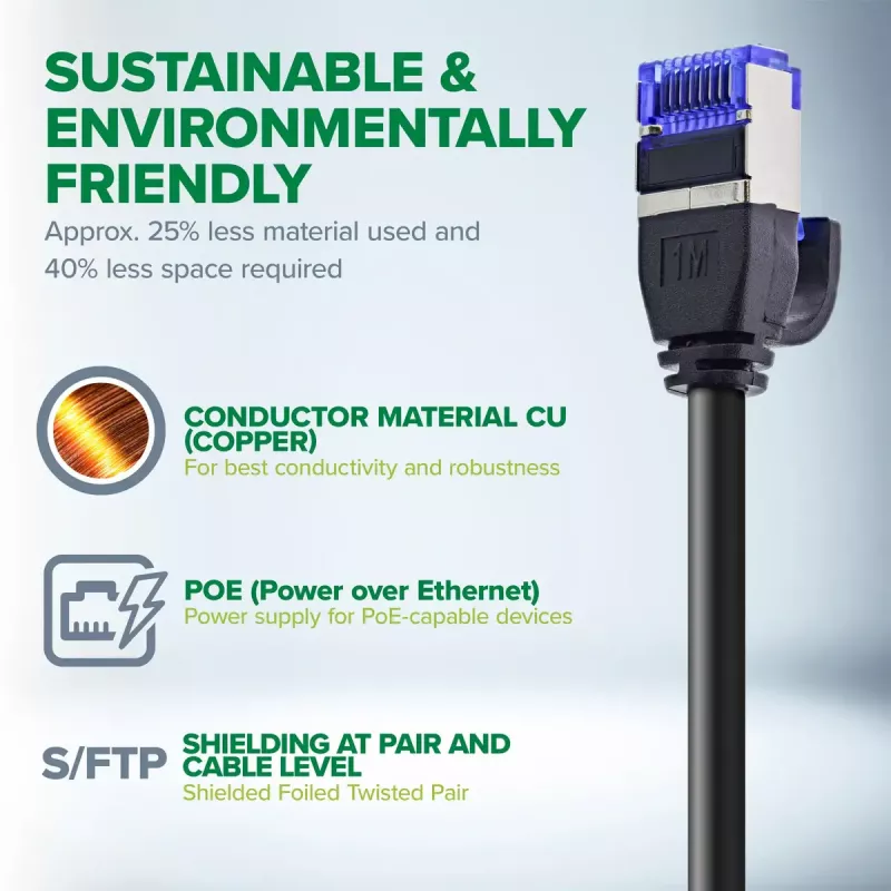 InLine 74920B Netzwerkkabel Blau 20 m Cat6a S/FTP (S-STP)