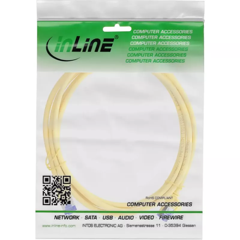InLine 74925Y Netzwerkkabel Gelb 25 m Cat6a S/FTP (S-STP)