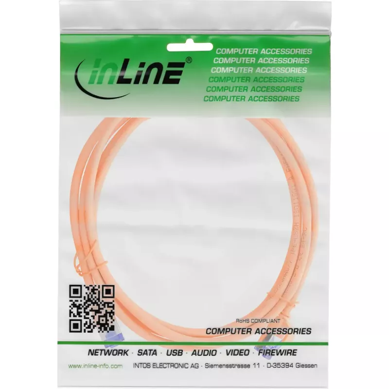InLine 74903O Netzwerkkabel Orange 3 m Cat6a S/FTP (S-STP)