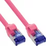 InLine 74930M Netzwerkkabel Magenta 30 m Cat6a S/FTP (S-STP)