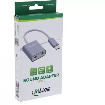 Audio Konverter InLine 33051F USB Type-C Grau 42x30x12mm