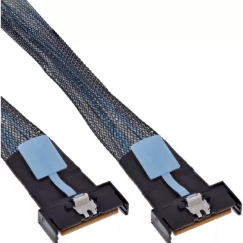 InLine 27661A Serial Attached SCSI (SAS)-Kabel 0,5 m 24 Gbit/s Schwarz, Blau, Grau