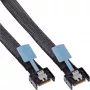 InLine 27662B Serial Attached SCSI (SAS) Kabel 0,75 m 24 Gbit/s Schwarz, Blau, Grau