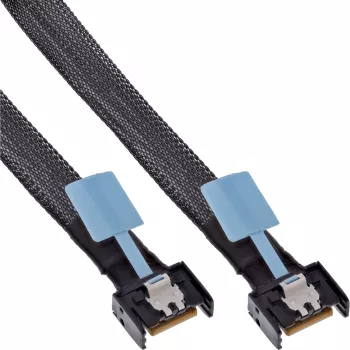 InLine 27662A Serial Attached SCSI (SAS) Kabel 0,5 m 24 Gbit/s Schwarz, Blau, Grau