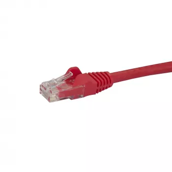 StarTech.com 50cm CAT6 Ethernet-Kabel - Red CAT 6 Gigabit Ethernet Kabel -250MHz 100W PoE RJ45 UTP Netzwerk/Patchkabel rastnasenfrei mit Zugentlastung einzeln getestet