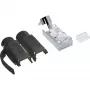 InLine Crimp-Stecker Cat.6A RJ45 geschirmt, 3-teilig schwarz 10er-Pack