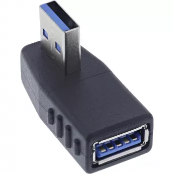 Abgewinkelter 270° USB 3.2 Gen 1 Adapter InLine 35300U — USB Typ-A auf Typ-A, rechtwinklige Verbindung
