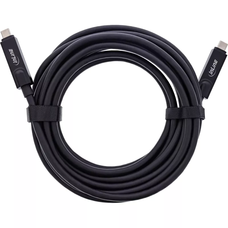 USB 3.2 Gen 2 aktives optisches Kabel InLine 35795I 8K60Hz, 60W Stromversorgung