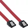 InLine SATA-Kabel für 150 / 300 / 600 S-ATA-Verbindungen mit Verriegelung 0,7 m