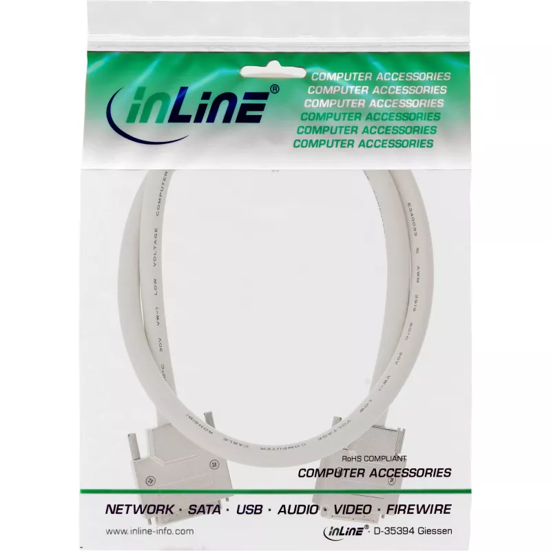 InLine SCSI-U320-Kabel, 68-polig Micro-Centronics (VHD) Stecker/Stecker, 3 m