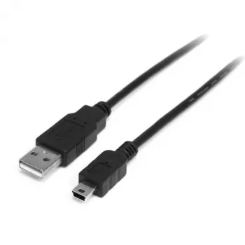 StarTech.com 1m Mini-USB-2.0-Kabel – A auf Mini B – M/M, 1 m, USB A, Mini-USB B, USB 2.0, 0,48 Gbit/s, Schwarz