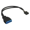 InLine USB 2.0 auf 3.0 intern USB 2.0 Header / USB 3.0 intern, 0,30 m