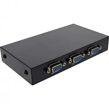 InLine VGA Umschalter manuell 2-Port 15-Pin Sub-D HD 1920 x 1440