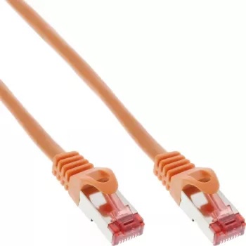 InLine Patchkabel S/FTP PiMF Cat.6 250MHz PVC Kupfer orange 0,25m