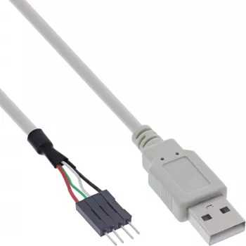 InLine USB 2.0 Adapter Kabel Buchse Typ A / Pfostenstecker, 0,40 m