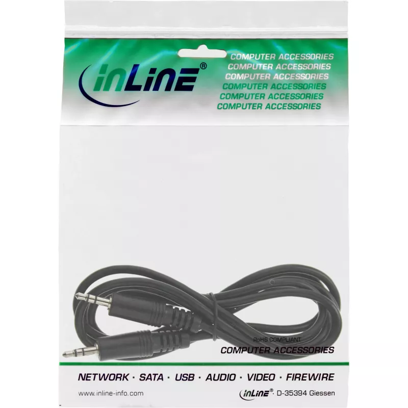 InLine Audiokabel 3,5mm Klinke Stecker/Stecker 1,5m