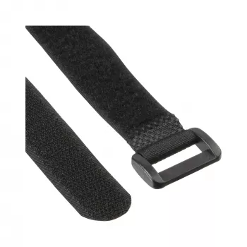 InLine Klett-Kabelbinder-Set, 5 Stk. 20 x 300 mm + 5 Stk. 25 x 500 mm, Schwarz