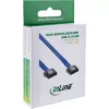 InLine SATA 6Gb/s Kabel kleiner Stecker 0,15m mit Verriegelungen 27701K