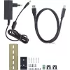 InLine 35396A USB-3.2-Gen-1-Industrie-Hub, 4x USB-A, USB-B-Host-Anschluss, 5 Gbit/s, Aluminiumgehäuse, schwarz, mit Netzteil