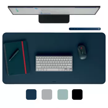 Schreibtischmatte LEITZ Large Desk Mat, PVC, Dunkelblau, 400 x 800 x 2 mm