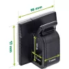 InLine 59971G Kabel-Organizer Universal Kabelhaken Schwarz 100 Stück