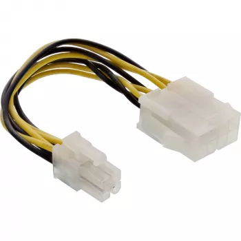 InLine Mainboard-Netzteiladapter ATX 2.0/EPS 8pin / 12V ATX1.3 4pin 0,15m