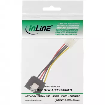 InLine SATA-Stromadapterkabel 3,5 Zoll / 15 Pin SATA mit Verriegelung 0,06 m