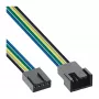 InLine Lüfterkabel-Verlängerung 4pin Molex male/female 0,70m