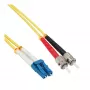 InLine Glasfaser-Duplexkabel LC/ST 9/125µm OS2 2m