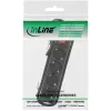 InLine Steckdosenleiste, 4-fach Schutzkontakt CEE 7/3, mit Schalter, schwarz, 3m