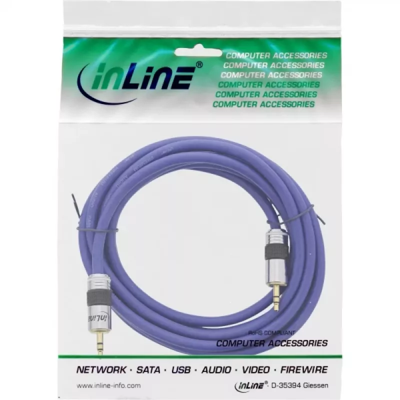 InLine Premium Audiokabel 3,5 mm Klinke Stecker / Stecker 7 m
