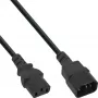 Kaltgeräteverlängerung C13/C14 InLine 16637 schwarz 7m