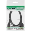 InLine High Speed HDMI-Kabel mit Ethernet, AM/CM, super flach, schwarz/gold, 1,5m
