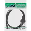 InLine Stromkabel, Italien CEE7/16 Stecker auf Euro 8 C7 Kupplung, schwarz, 1,8 m