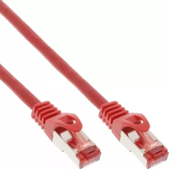 InLine Patchkabel S/FTP PiMF Cat.6 250MHz Kupfer halogenfrei rot 15m